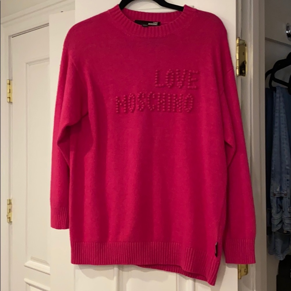 LOVE MOSCHINO PINK SWEATER